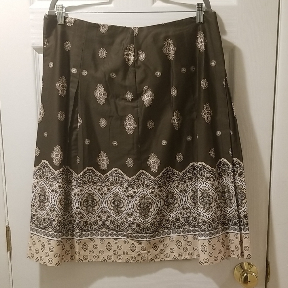 Charter Club Green A-Line Knee-Length Skirt for Work